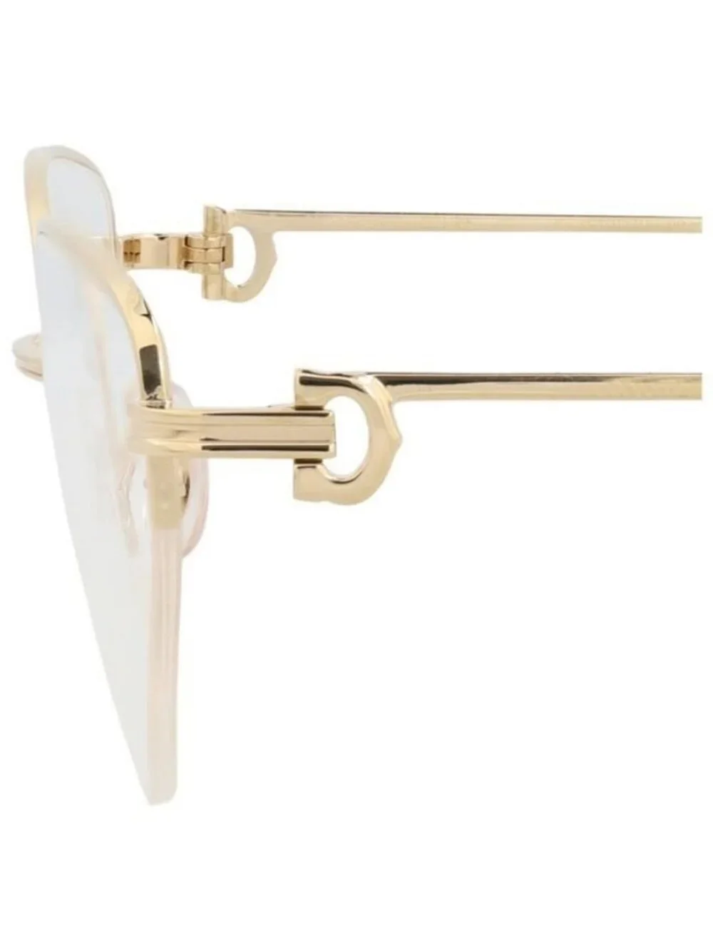 New Cartier Womens Cat Eye Gold Gold Transparent Fashion Designer Eyeglasses